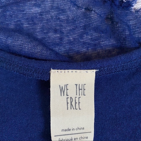 Free People | Tops | Free People Peachy Tank In Navy Nwt | Poshmark